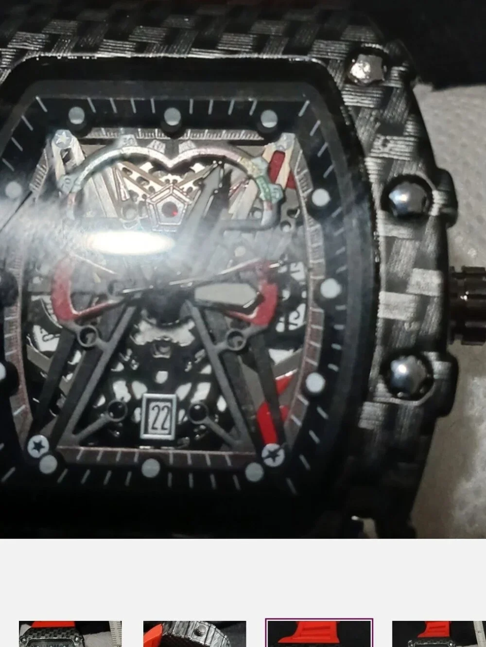 New PUNISHER  Watch with Red Band